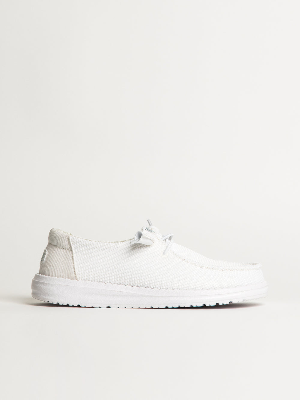 WOMENS HEYDUDE WENDY STRETCH SOX SNEAKER - WHITE