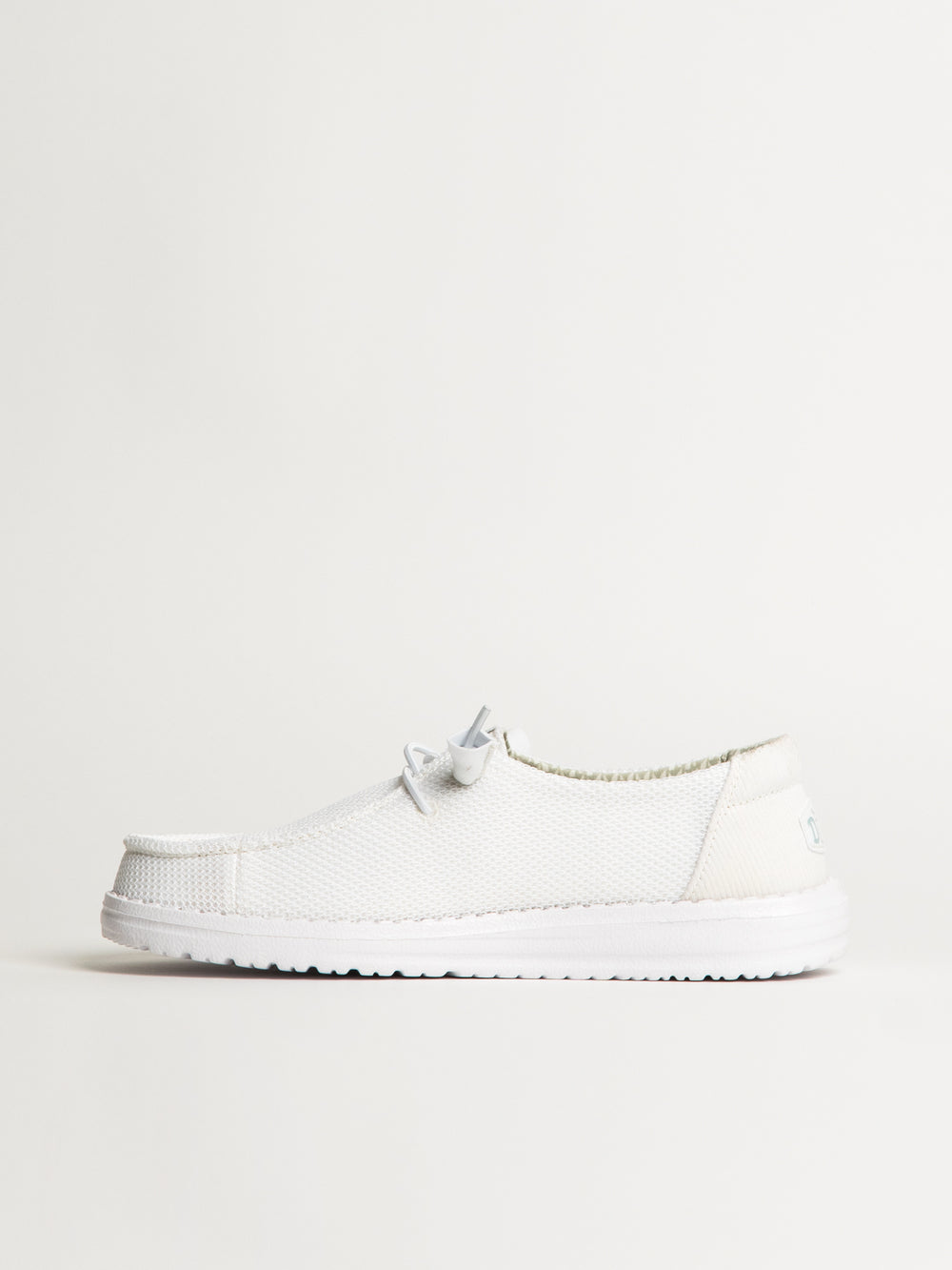 WOMENS HEYDUDE WENDY STRETCH SOX SNEAKER - WHITE