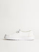 HEYDUDE WOMENS HEYDUDE WENDY STRETCH SOX SNEAKER - WHITE - Boathouse