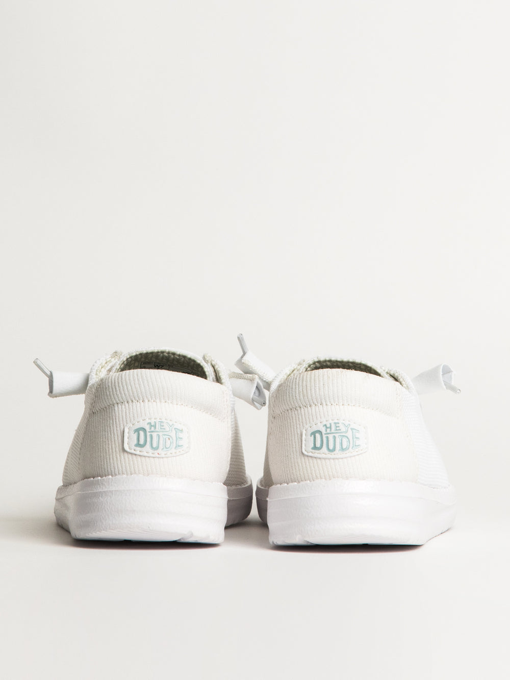 HEYDUDE WOMENS HEYDUDE WENDY STRETCH SOX SNEAKER - WHITE - Boathouse