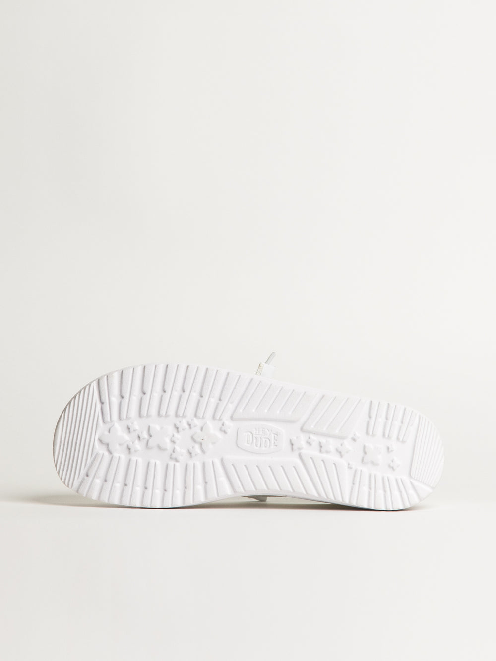 WOMENS HEYDUDE WENDY STRETCH SOX SNEAKER - WHITE