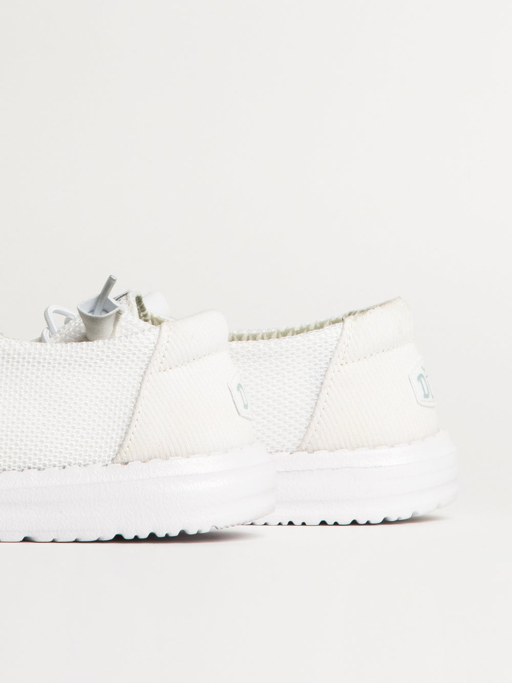 WOMENS HEYDUDE WENDY STRETCH SOX SNEAKER - WHITE