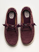 HEYDUDE WENDY STRETCH SOX FEMME - BORDEAUX