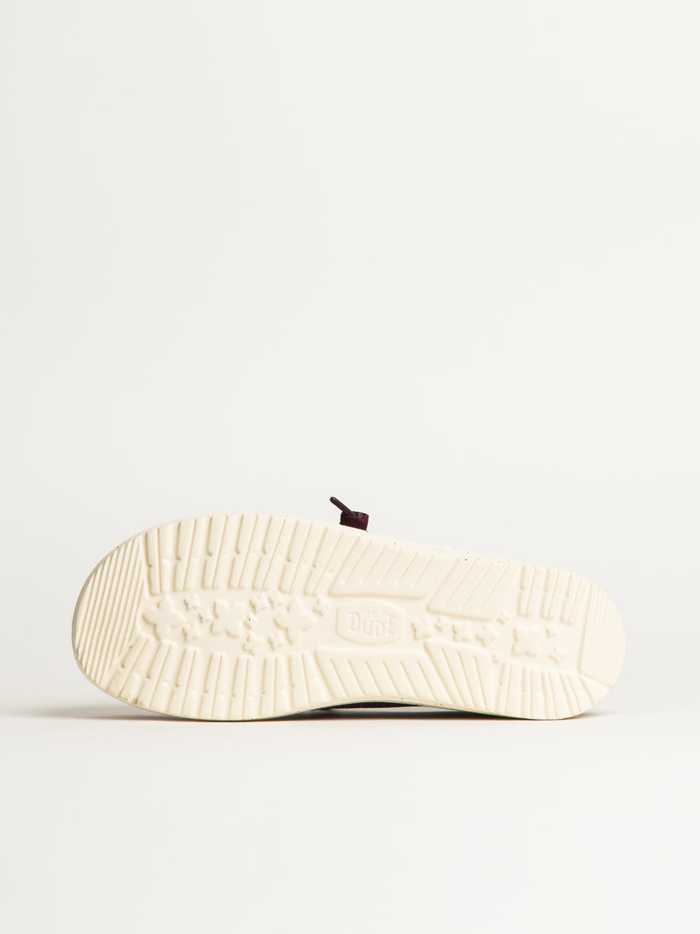 WOMENS HEYDUDE WENDY STRETCH SOX - BURGUNDY