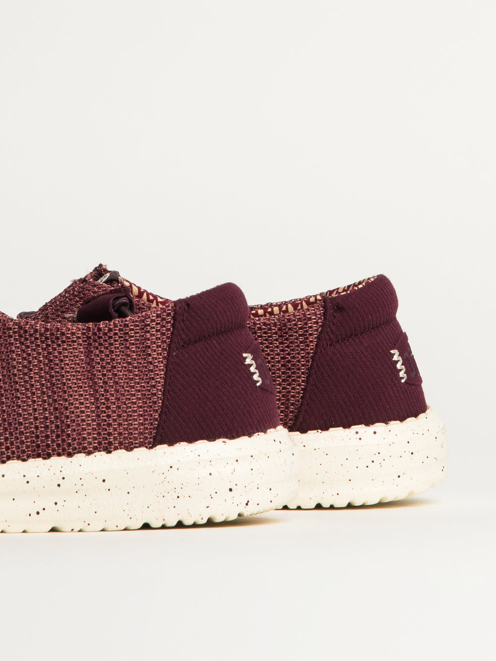 WOMENS HEYDUDE WENDY STRETCH SOX - BURGUNDY