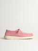 HEYDUDE WOMENS HEYDUDE WENDY STRETCH SOX SNEAKER - ROSETTE - Boathouse