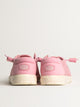HEYDUDE WOMENS HEYDUDE WENDY STRETCH SOX SNEAKER - ROSETTE - Boathouse