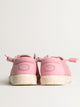 HEYDUDE WOMENS HEYDUDE WENDY STRETCH SOX SNEAKER - ROSETTE - Boathouse