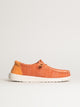 HEYDUDE WOMENS HEYDUDE WENDY STRETCH SOX SNEAKER - PEACH - Boathouse