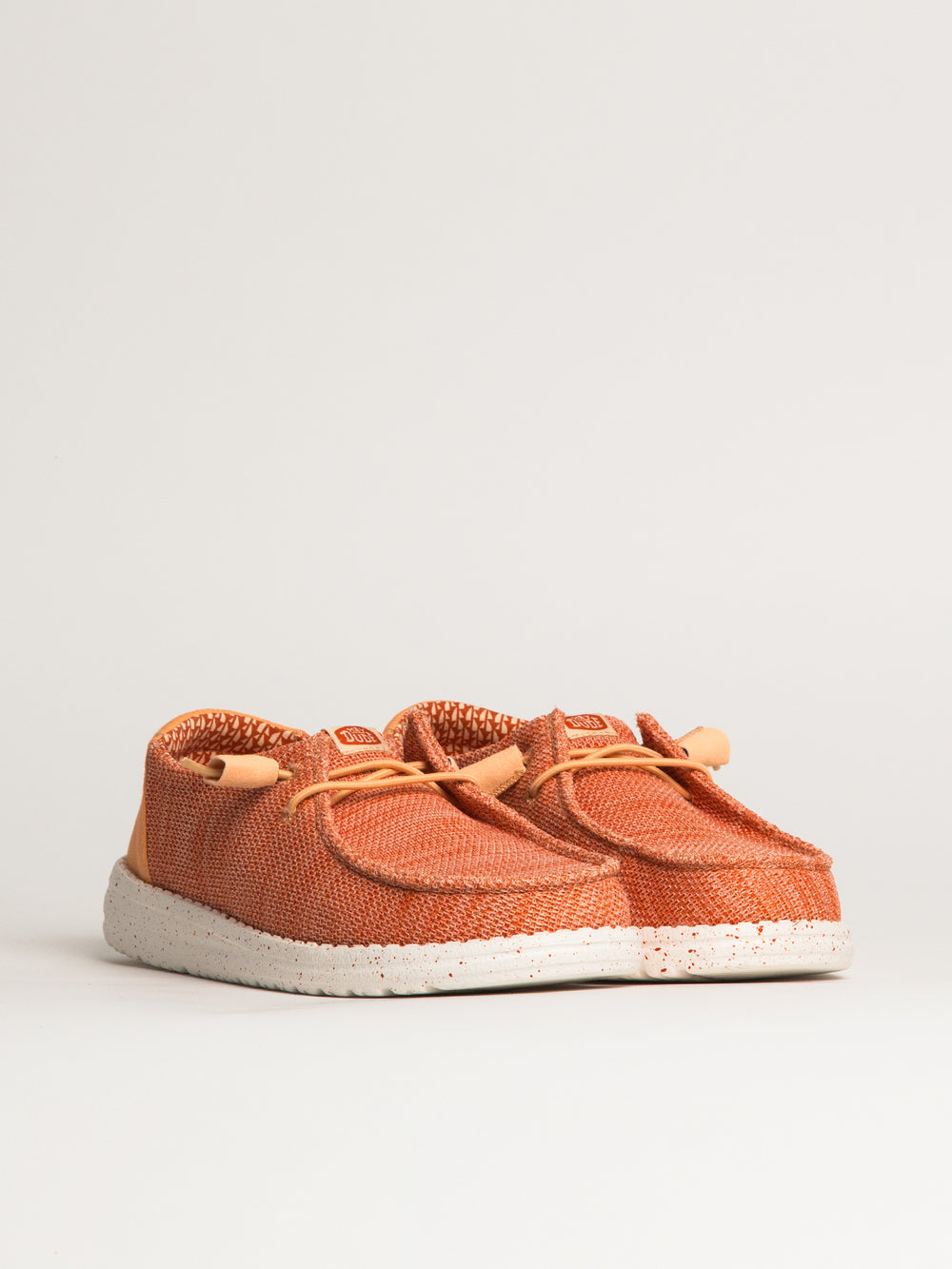 WOMENS HEYDUDE WENDY STRETCH SOX SNEAKER - PEACH