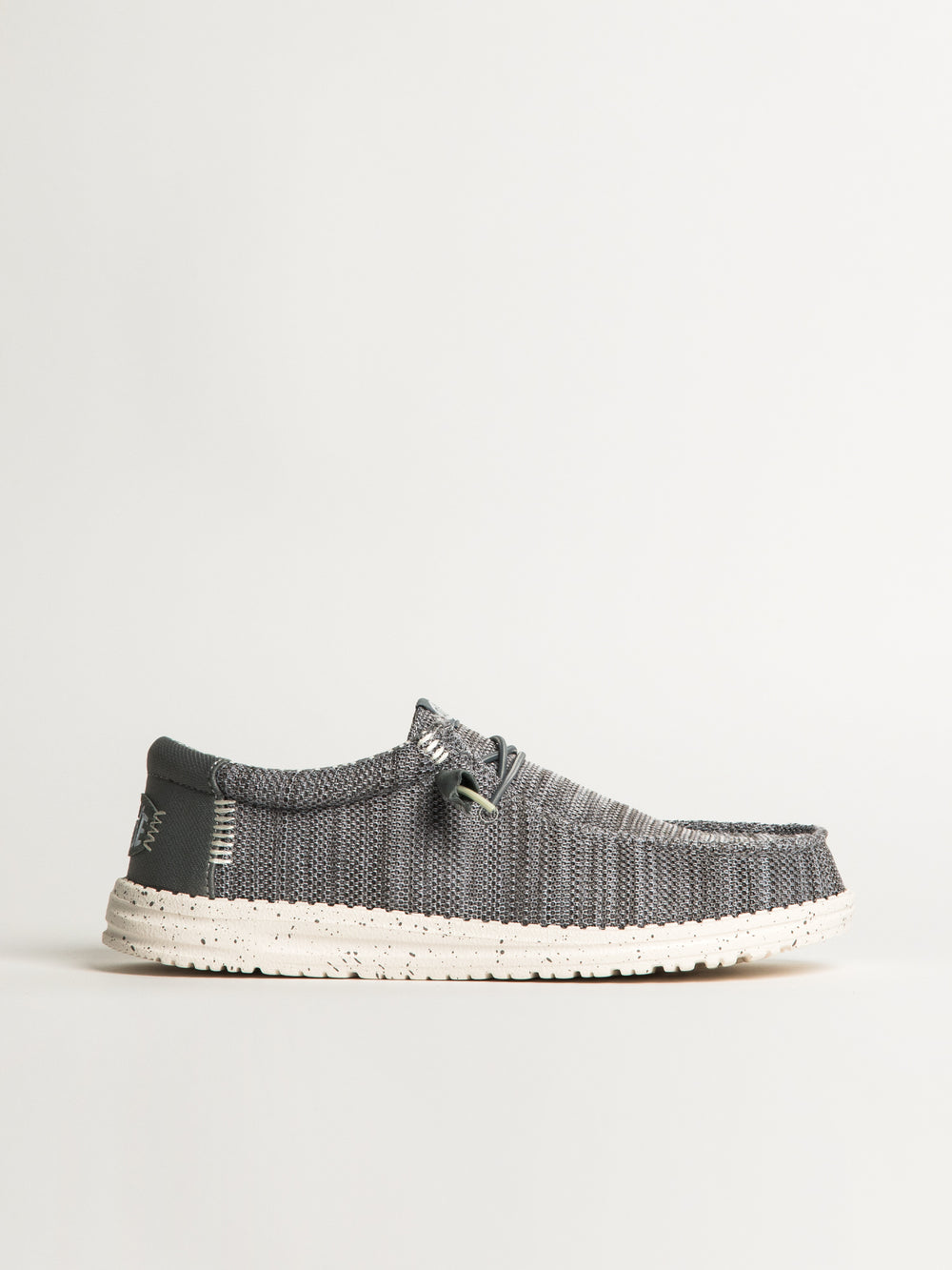 HEYDUDE WALLY STRETCH SOX SLIP-ON POUR HOMMES - GRIS
