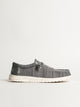 HEYDUDE MENS HEYDUDE WALLY STRETCH SOX SLIP-ON - GREY - Boathouse