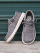 HEYDUDE MENS HEYDUDE WALLY STRETCH SOX SLIP-ON - GREY - Boathouse