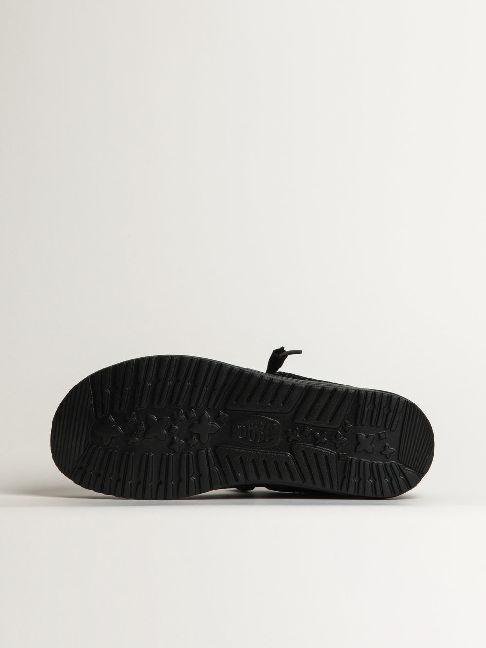 MENS HEYDUDE WALLY STRETCH SOX SLIP-ON - BLACK