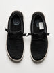 MENS HEYDUDE WALLY STRETCH SOX SLIP-ON - BLACK/WHITE