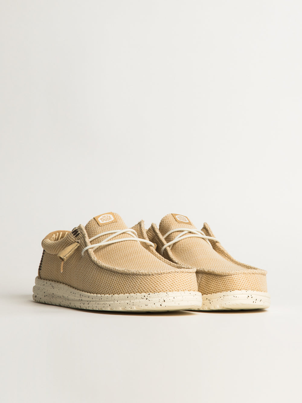 HEYDUDE WALLY STRETCH SOX SLIP-ON POUR HOMMES - CRÈME IRLANDAISE