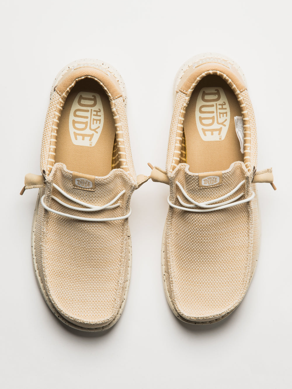 HEYDUDE WALLY STRETCH SOX SLIP-ON POUR HOMMES - CRÈME IRLANDAISE