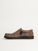 HEYDUDE MENS HEYDUDE WALLY STRETCH SOX - TAUPE - Boathouse