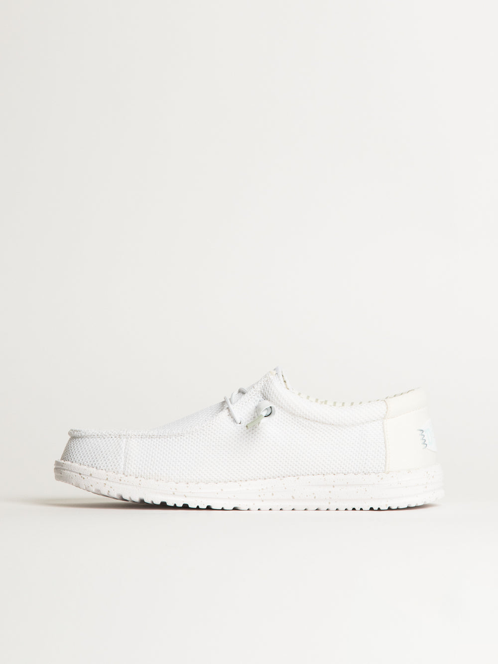 MENS HEYDUDE WALLY STRETCH SOX SLIP-ON - WHITE