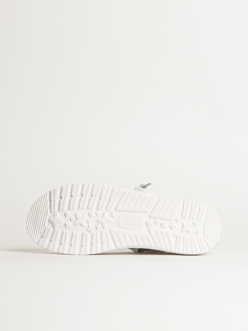 MENS HEYDUDE WALLY STRETCH SOX SLIP-ON - WHITE