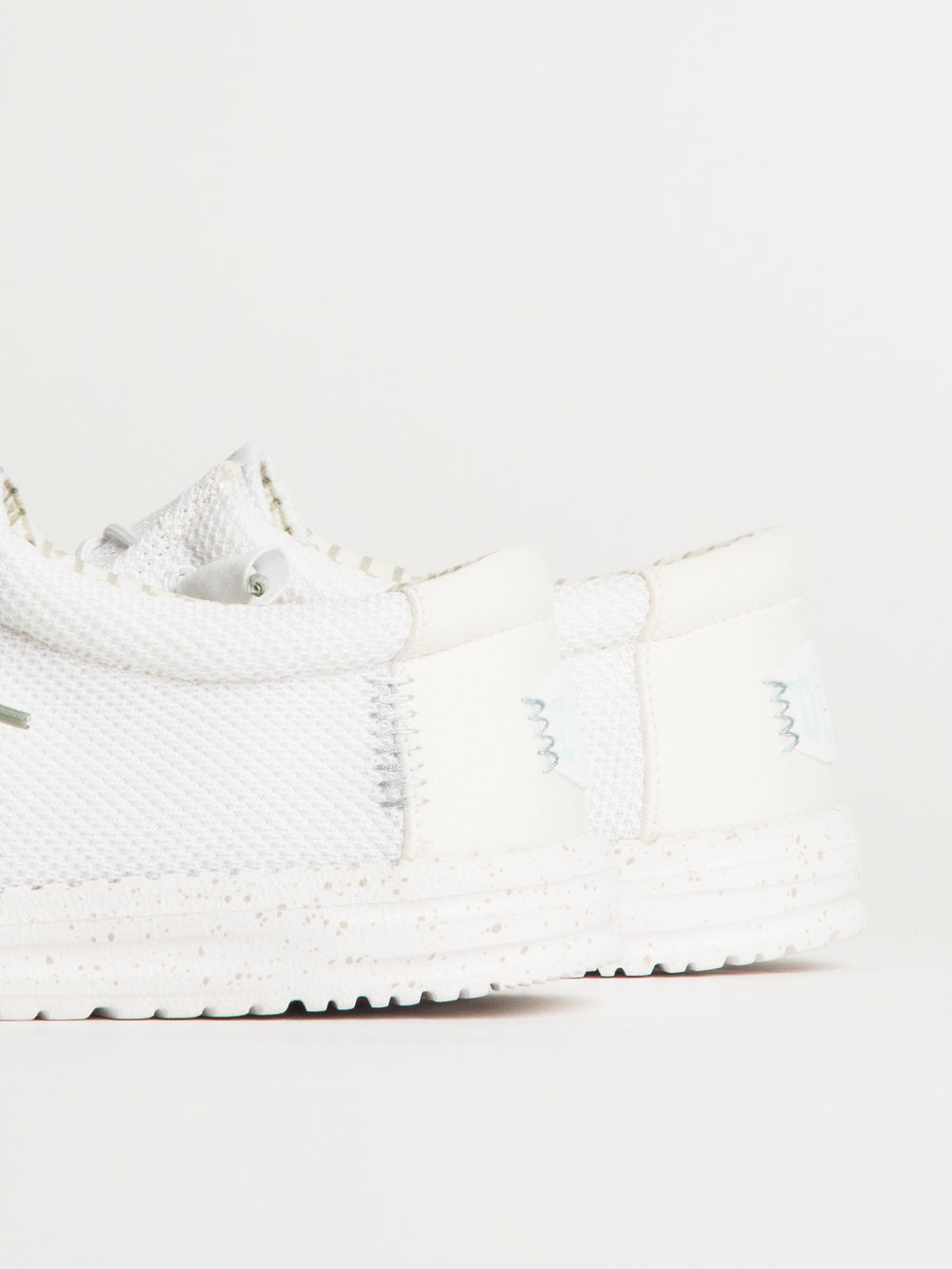 MENS HEYDUDE WALLY STRETCH SOX SLIP-ON - WHITE