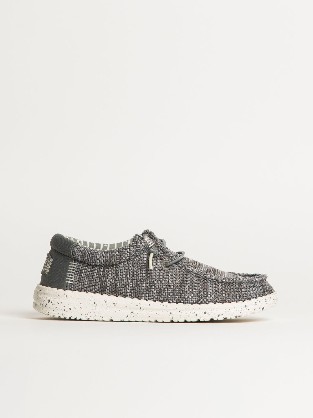 KIDS HEYDUDE WALLY YOUTH STRETCH SOX - GREY