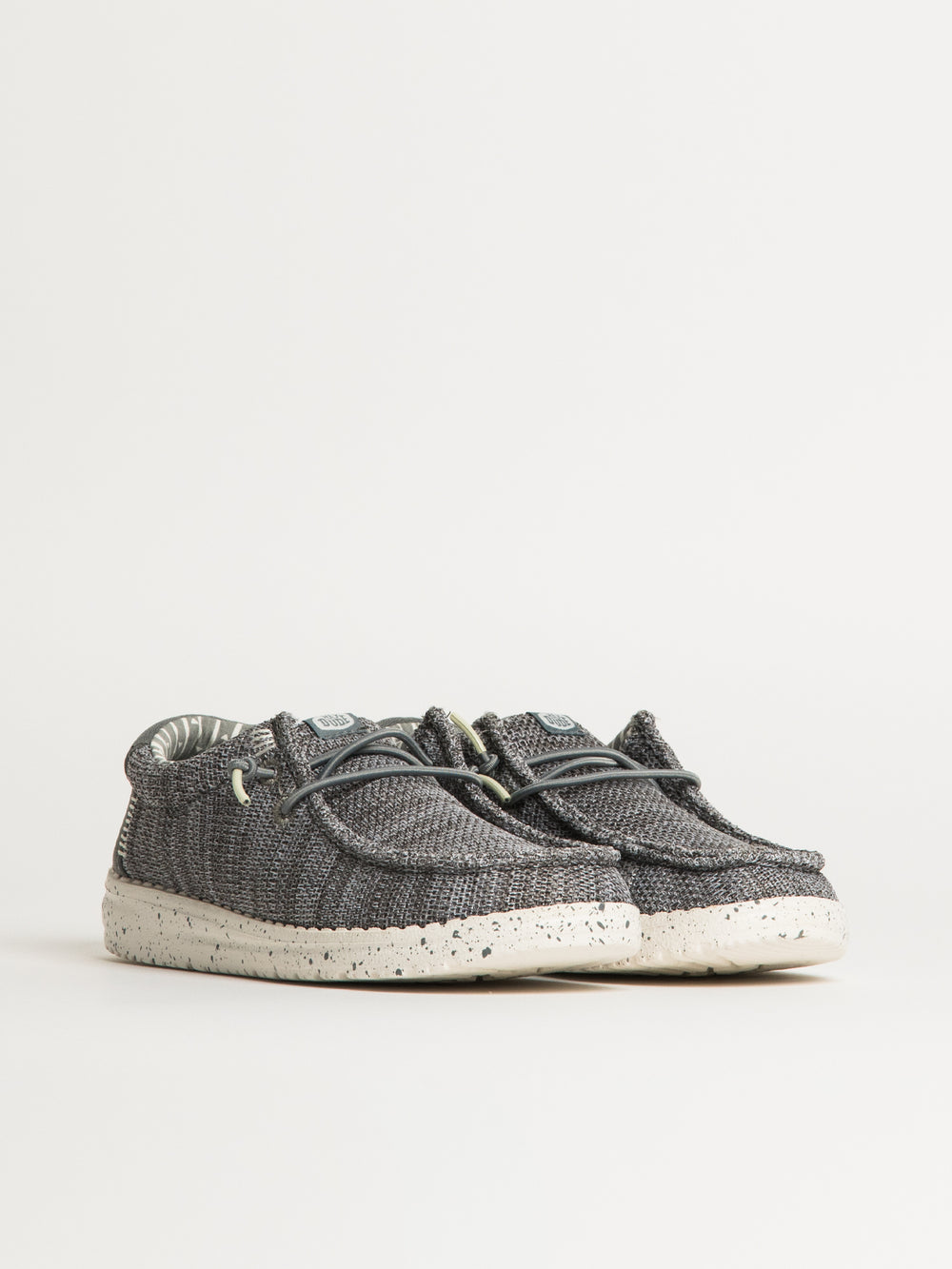 KIDS HEYDUDE WALLY YOUTH STRETCH SOX - GREY