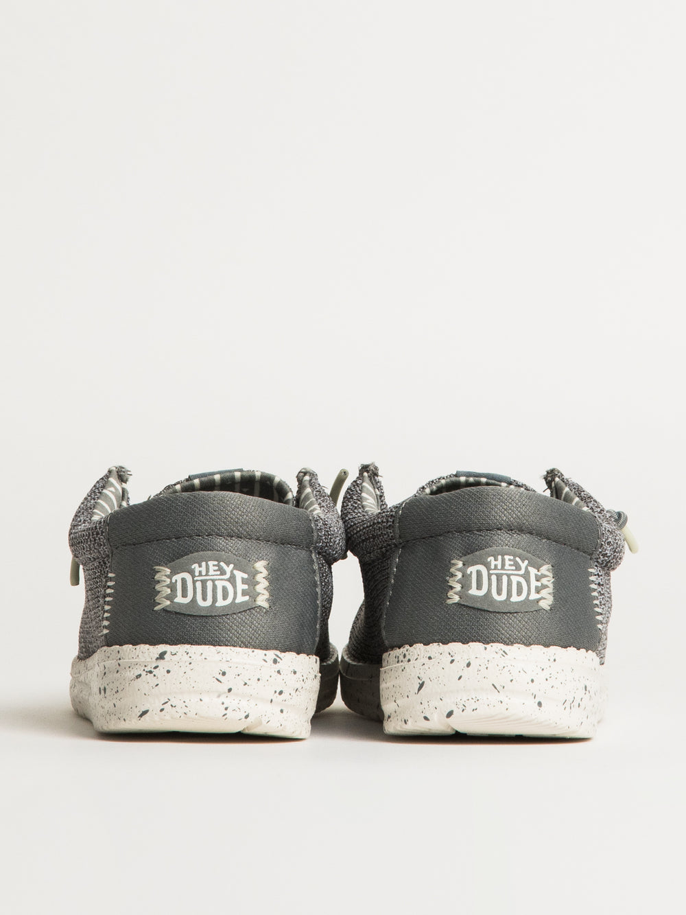 KIDS HEYDUDE WALLY YOUTH STRETCH SOX - GREY