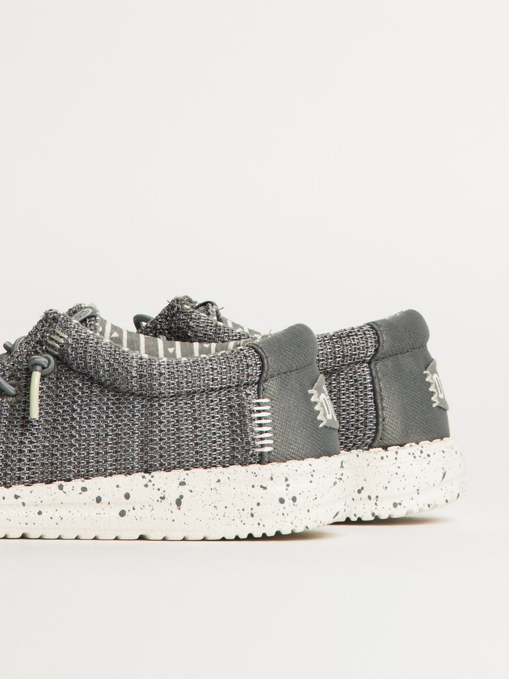 KIDS HEYDUDE WALLY YOUTH STRETCH SOX - GREY