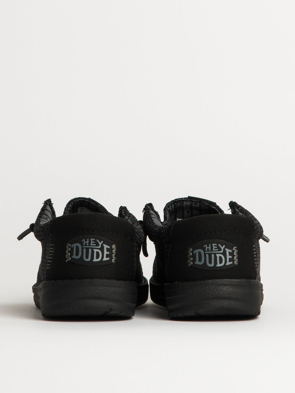 KIDS HEYDUDE WALLY YOUTH STRETCH SOX - BLACK