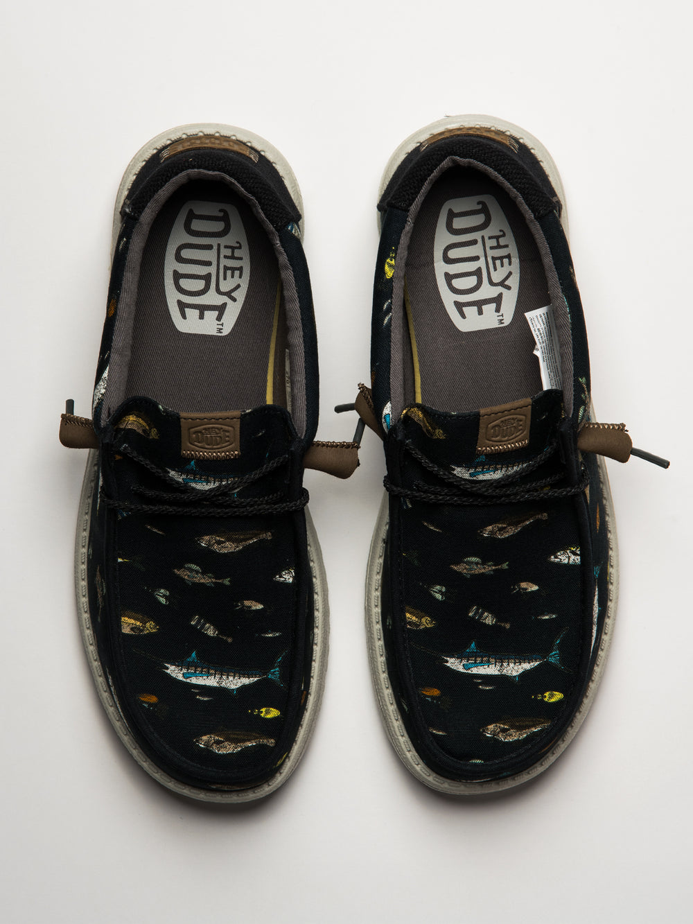 MENS HEYDUDE WALLY MARLIN SLIP-ON - BLACK