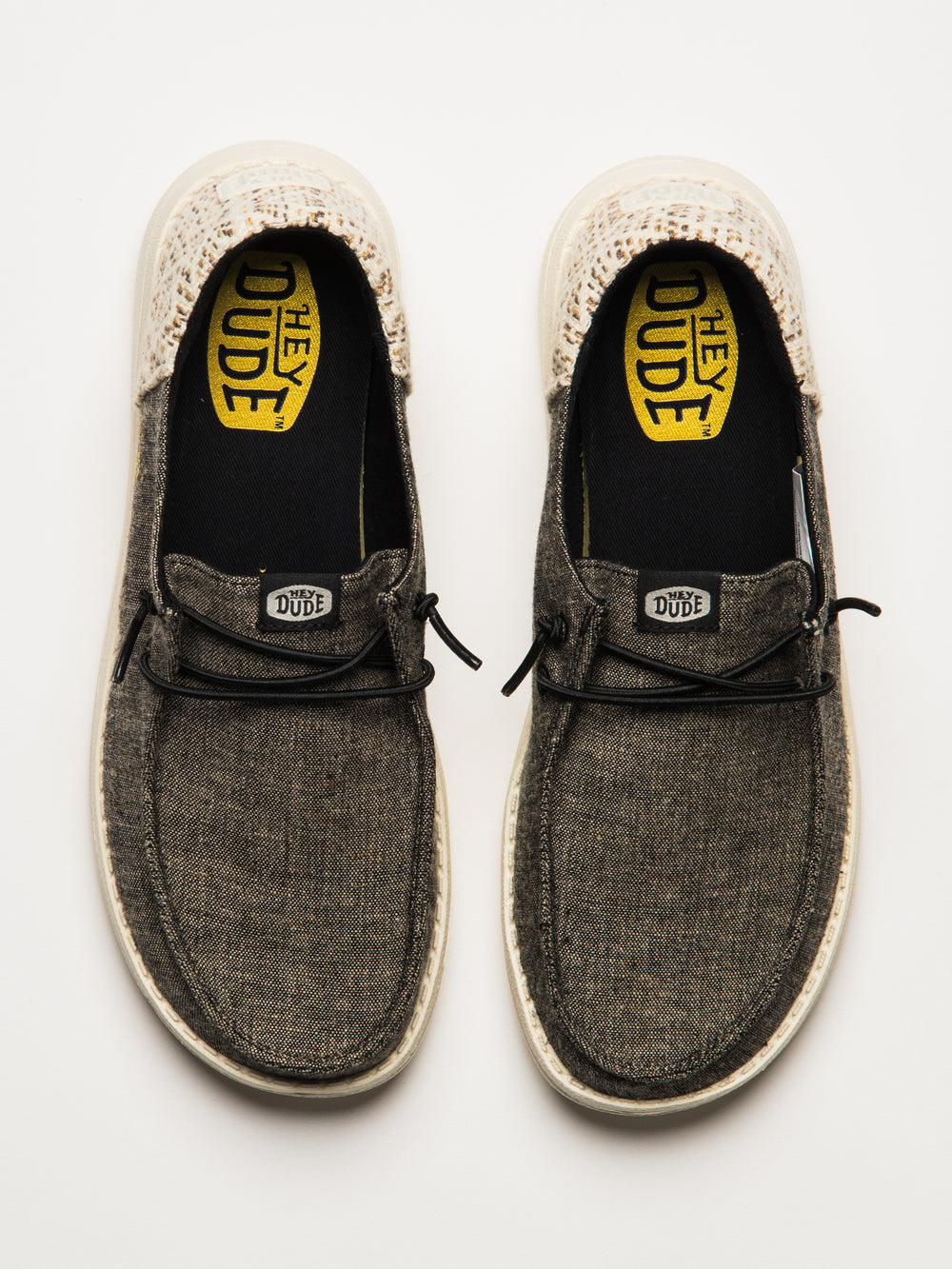 WOMENS HEYDUDE WENDY FUNK SURF BAJA SNEAKER - BLACK