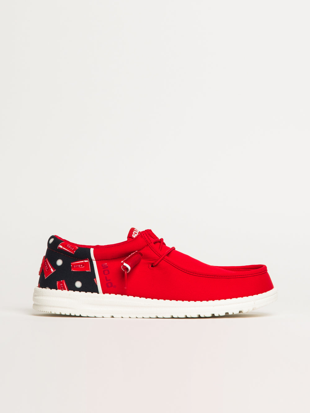 HEY DUDE WALLY FUNK SOLO CUP SLIP-ON POUR HOMME - ROUGE