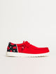 HEYDUDE MENS HEYDUDE WALLY FUNK SOLO CUP SLIP-ON - RED - Boathouse