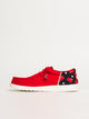 HEYDUDE MENS HEYDUDE WALLY FUNK SOLO CUP SLIP-ON - RED - Boathouse