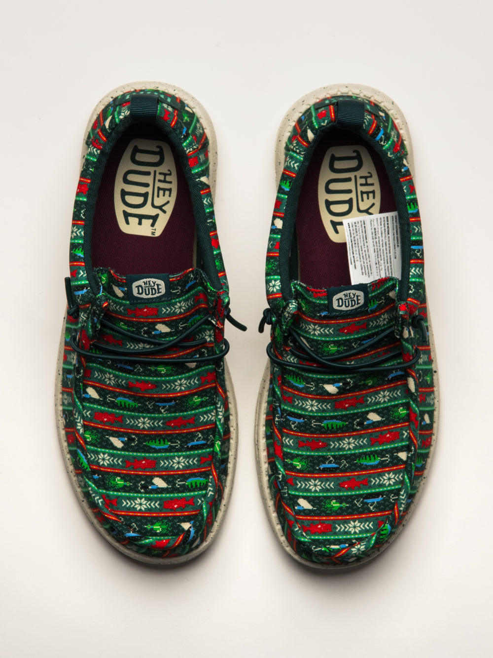 MENS HEYDUDE WALLY FISHMAS SWEATER - GREEN