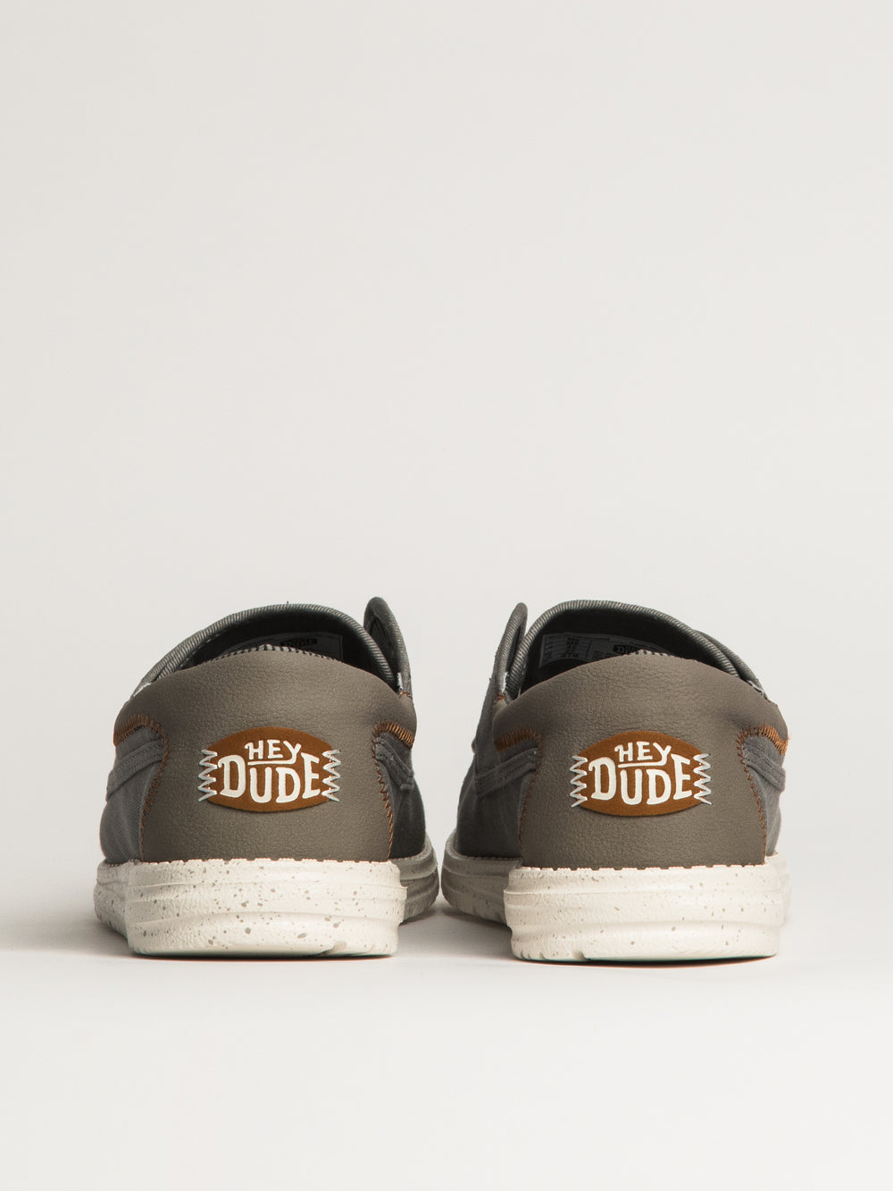 MENS HEY DUDE WALLY CRUZ STRETCH CANVAS - GREY