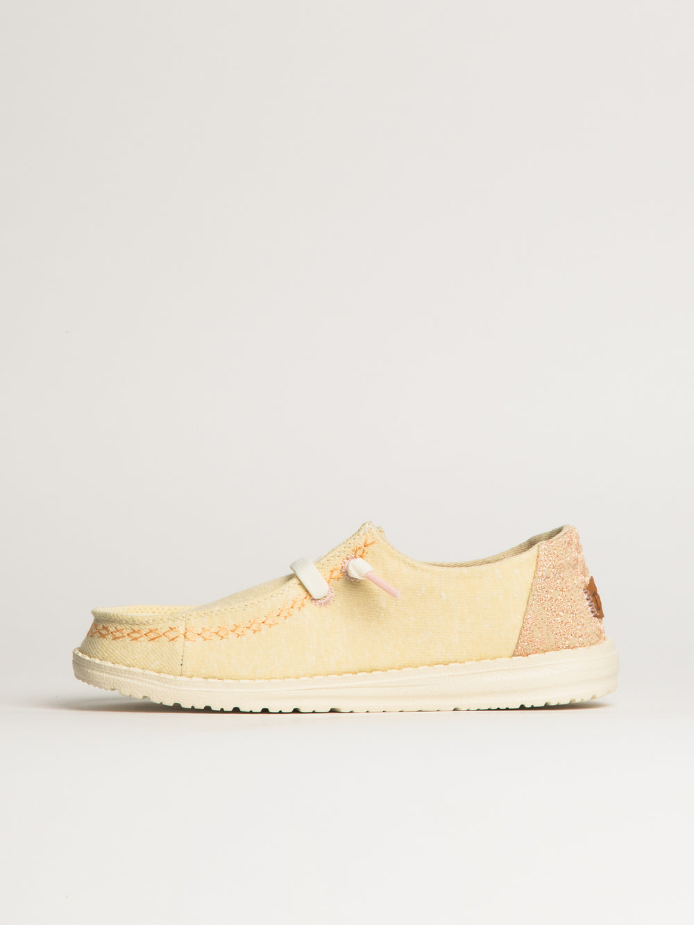 WOMENS HEY DUDE WENDY BREAK SURF JERSEY SNEAKER - BONE