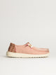 HEYDUDE WOMENS HEYDUDE WENDY BREAK SURF JERSEY SNEAKER - ROSE - Boathouse