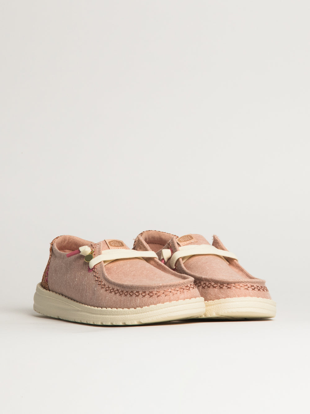 WOMENS HEYDUDE WENDY BREAK SURF JERSEY SNEAKER - ROSE