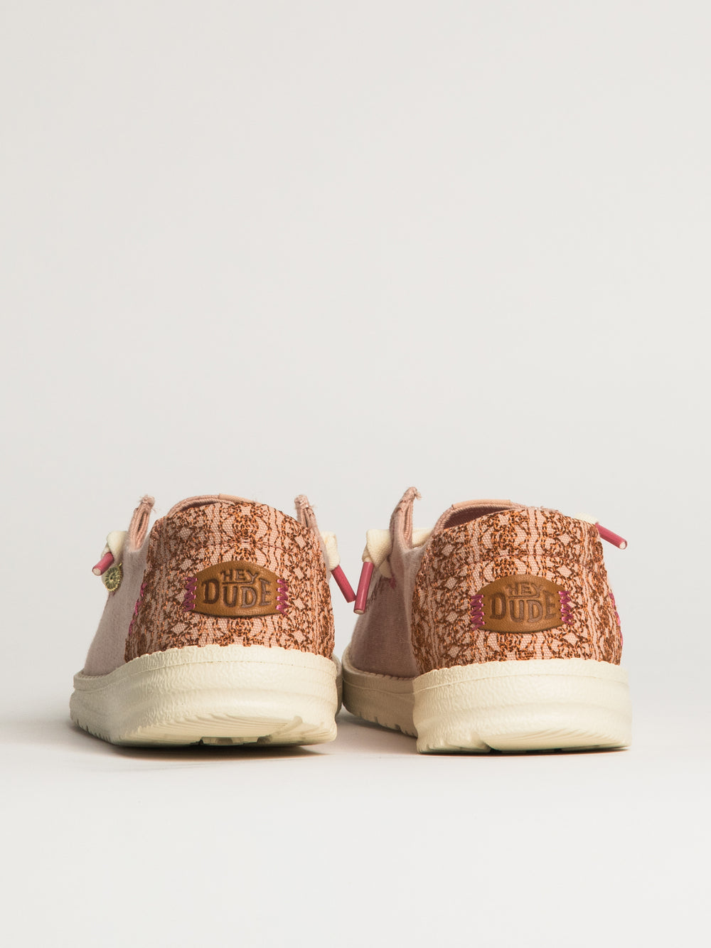 WOMENS HEYDUDE WENDY BREAK SURF JERSEY SNEAKER - ROSE