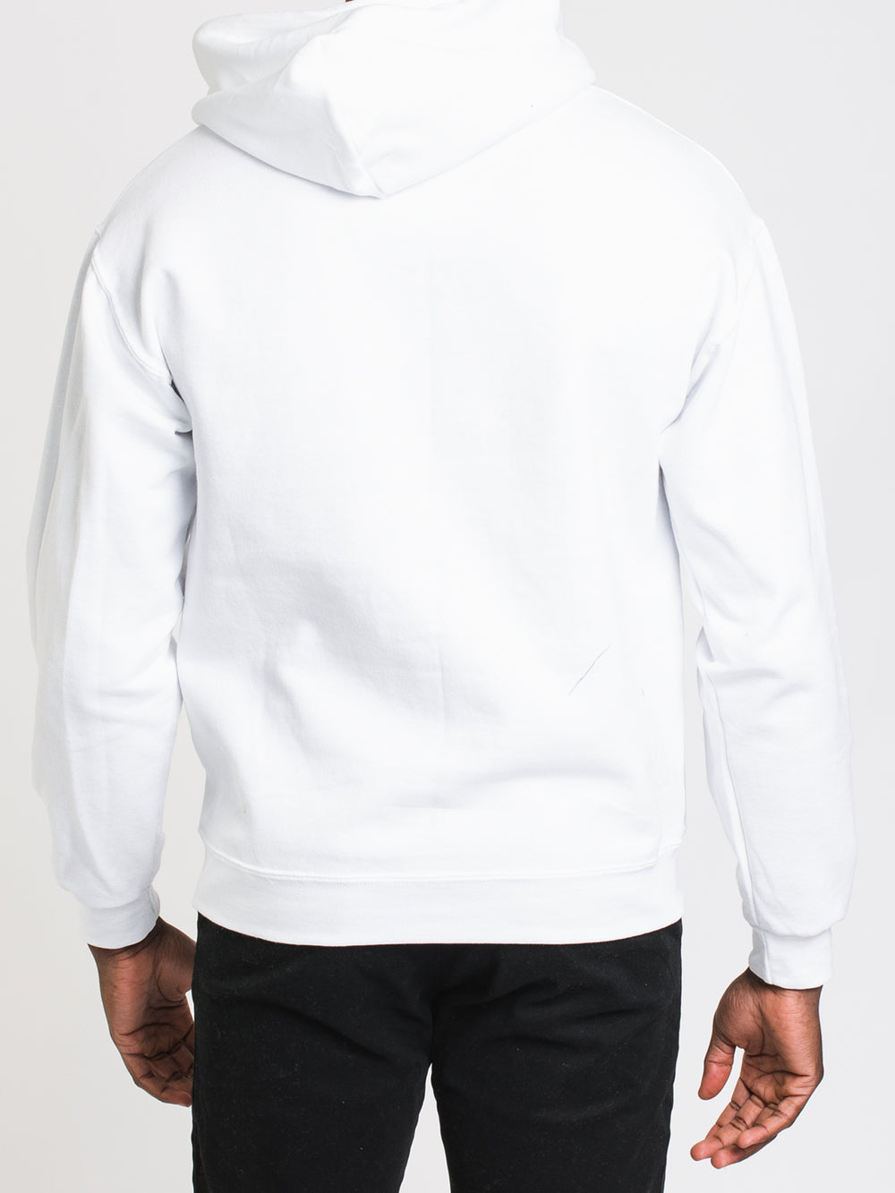 CHANDAIL MOLLETONNÉ UNISEXE, BRODÉ THC - BLANC