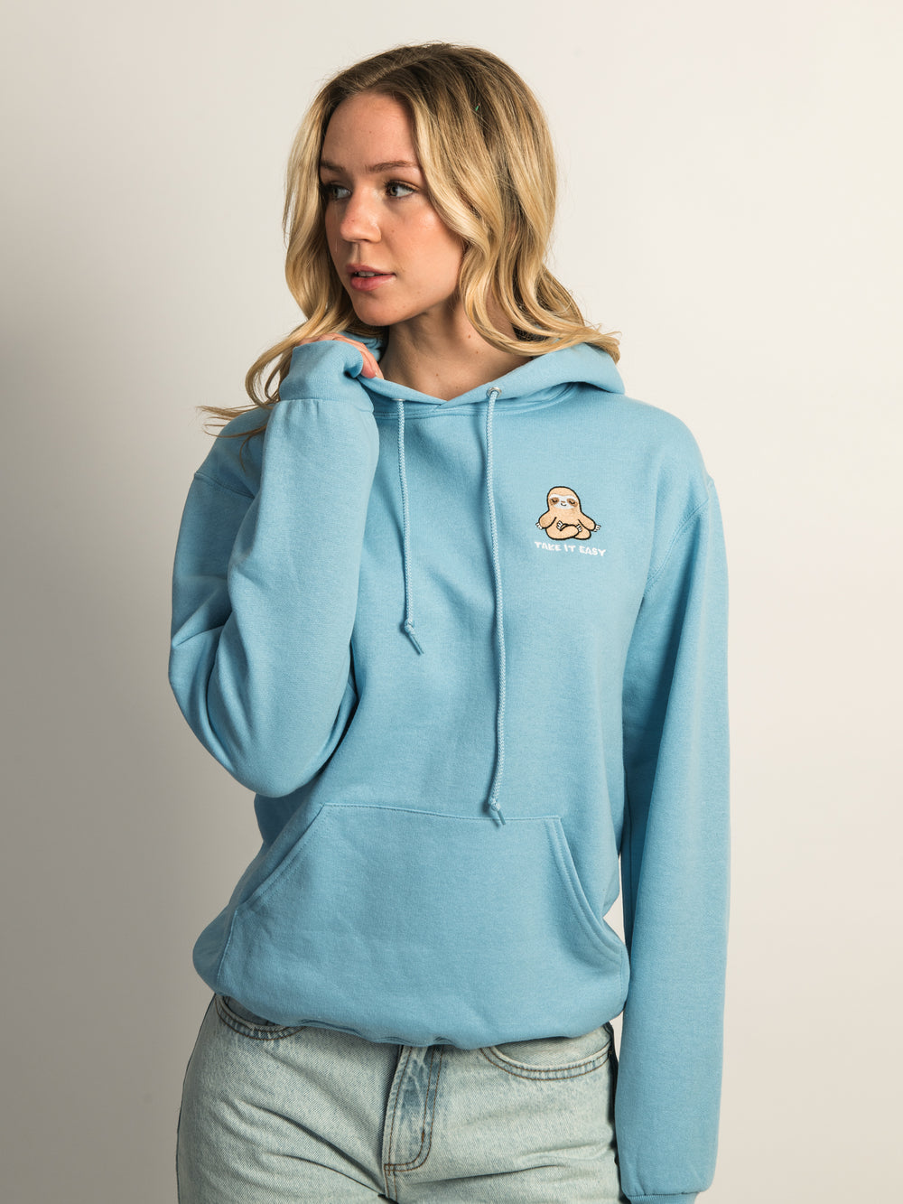 HOTLINE APPAREL HOTLINE APPAREL TAKE IT EASY EMBROIDERED HOODIE - Boathouse