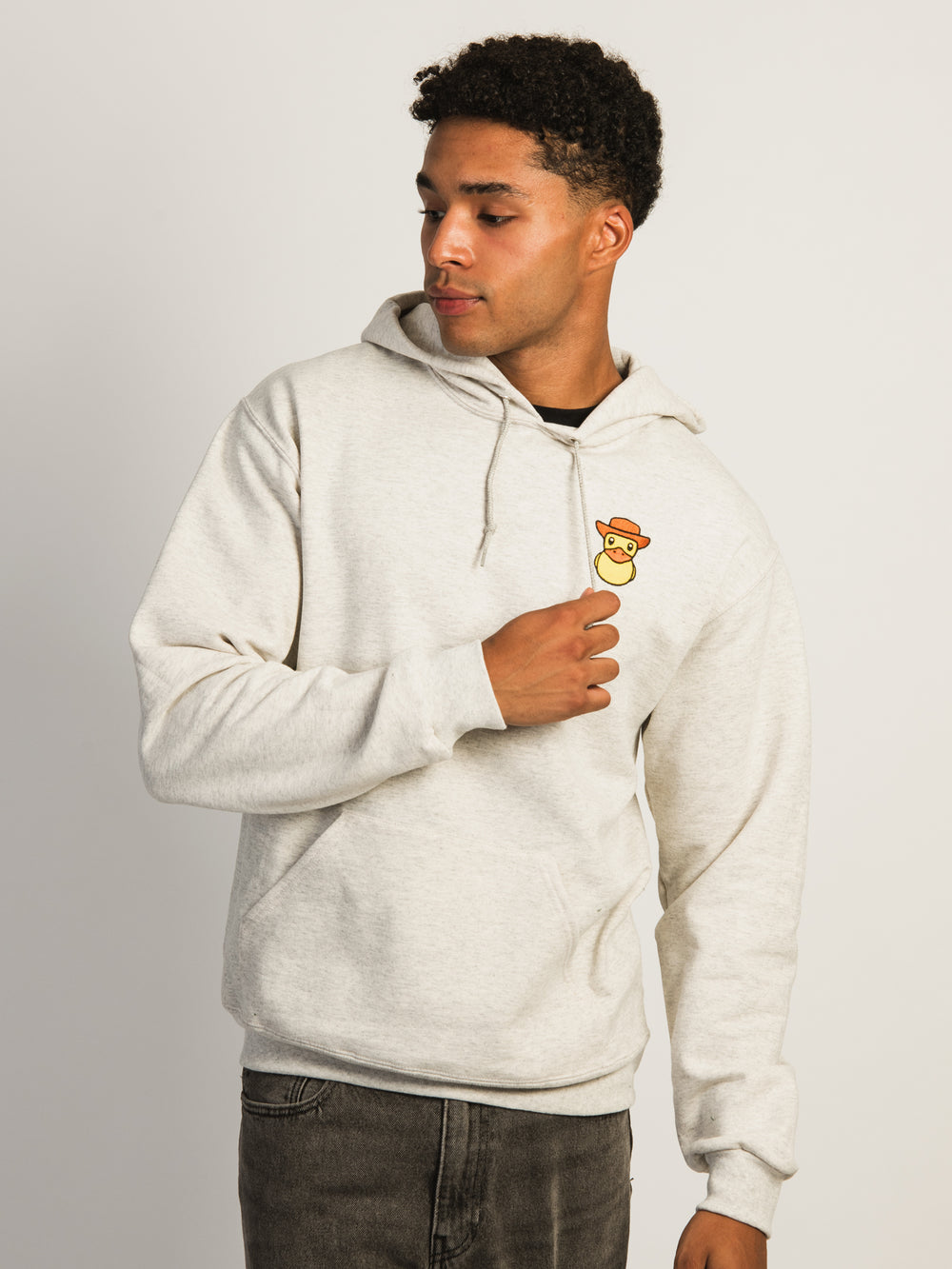 HOTLINE APPAREL COWBOY DUCK EMBROIDERED HOODIE