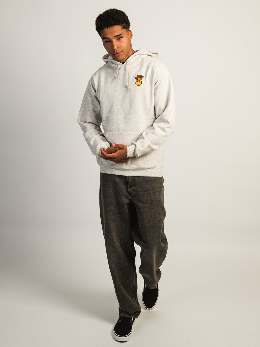 HOTLINE APPAREL COWBOY DUCK EMBROIDERED HOODIE