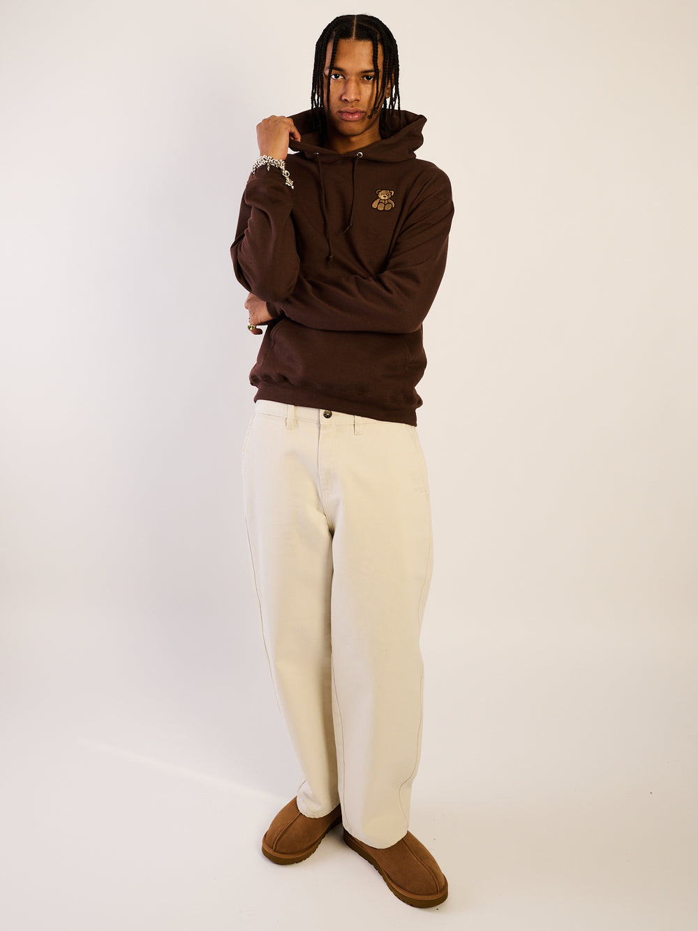 HOTLINE APPAREL BEAR 2 EMBOIRDERED HOODIE