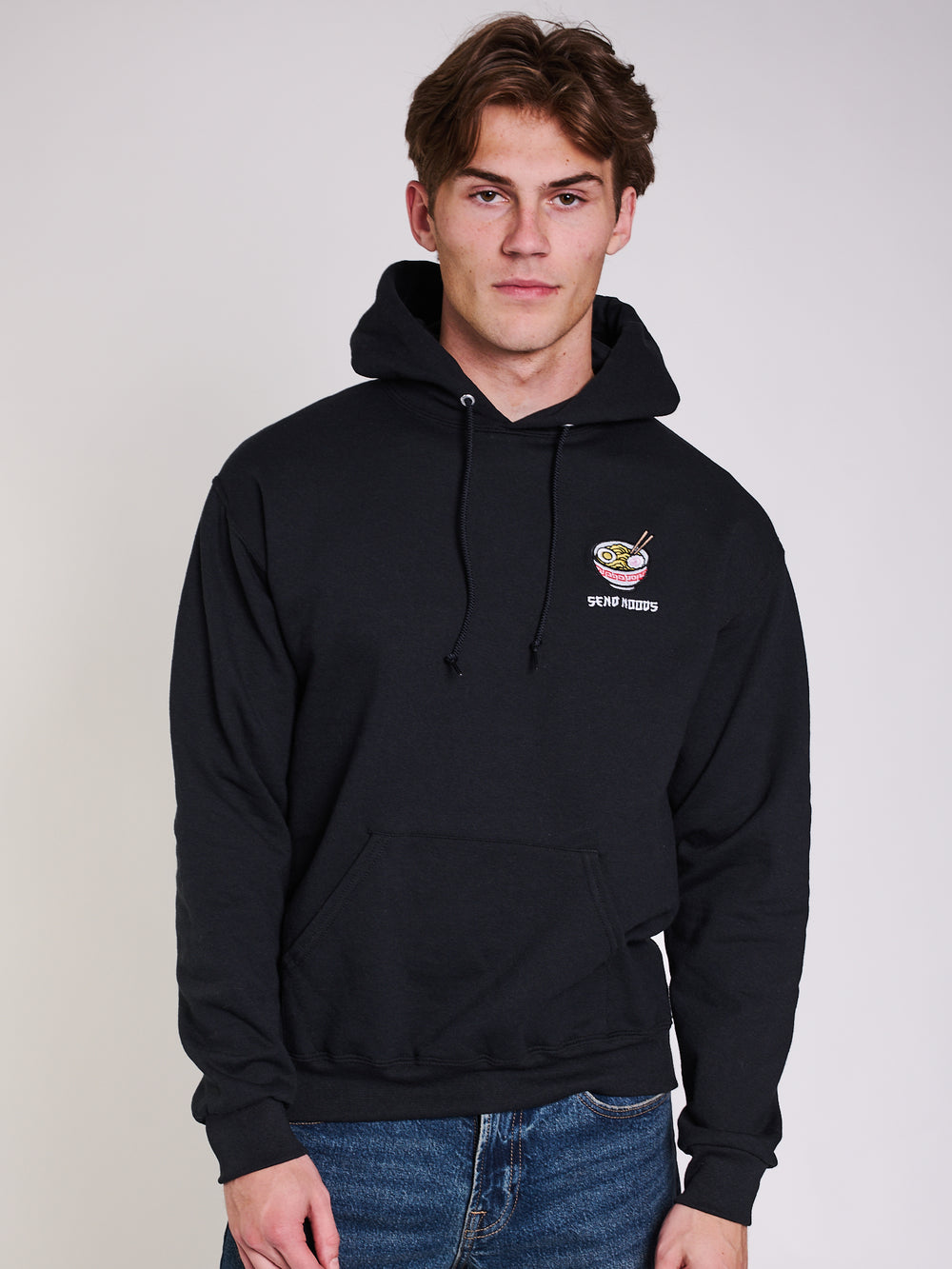 HOTLINE APPAREL SEND NOODS EMBROIDERED HOODIE