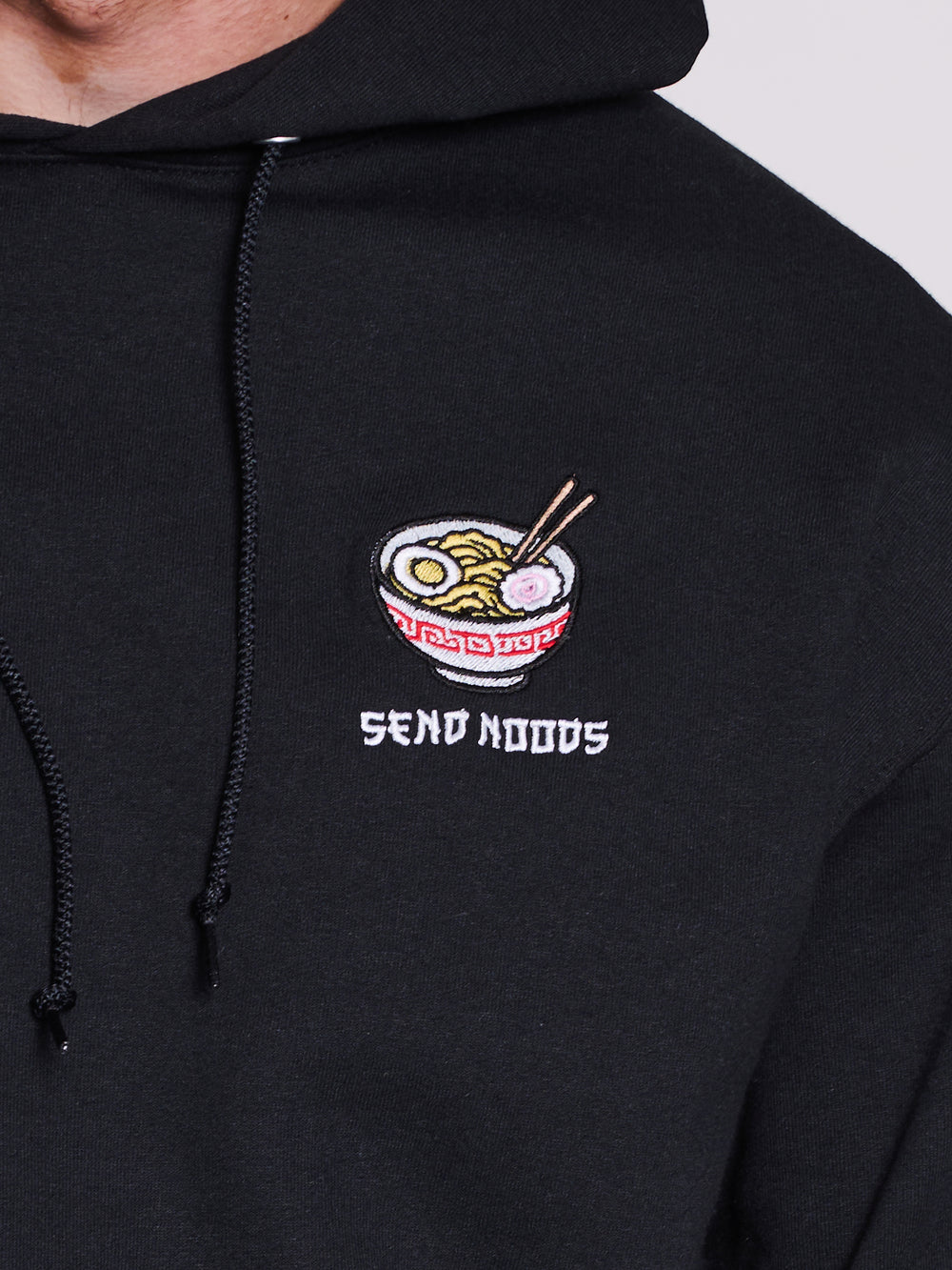 HOTLINE APPAREL SEND NOODS EMBROIDERED HOODIE