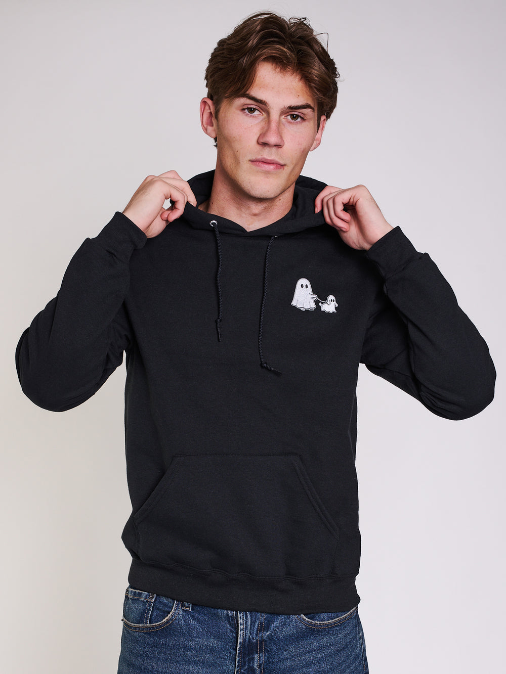 HOTLINE APPAREL CHIEN FANTÔME BRODÉ Chandail à capuchon