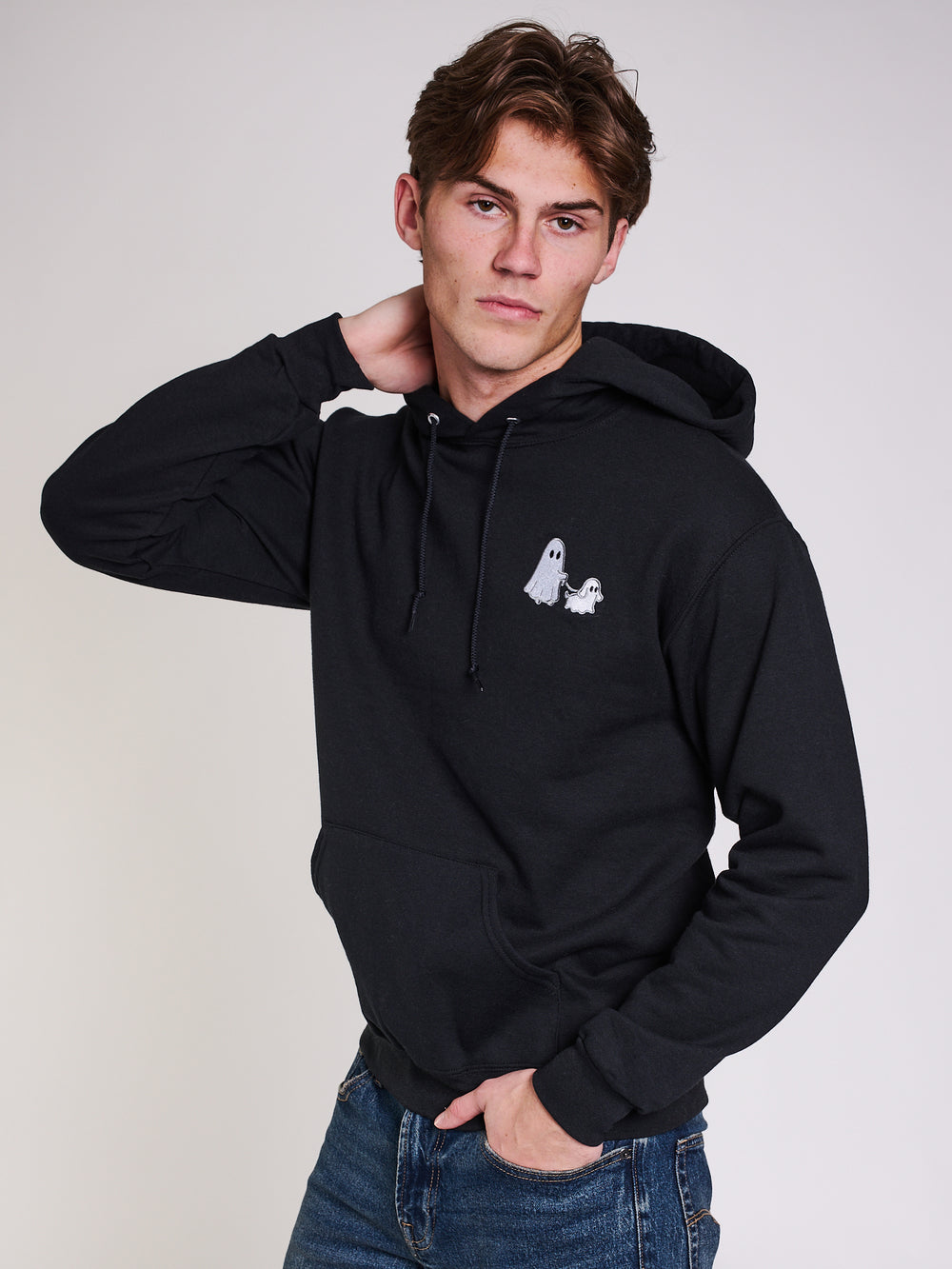 HOTLINE APPAREL CHIEN FANTÔME BRODÉ Chandail à capuchon